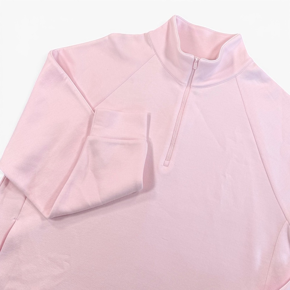 CALIA Pique Scuba Golf 1/4 Zip Sweatshirt Womens XXL Pink Activewear Athleisure